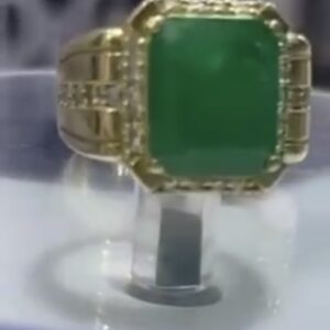 Anel masculino em ouro amarelo 18k