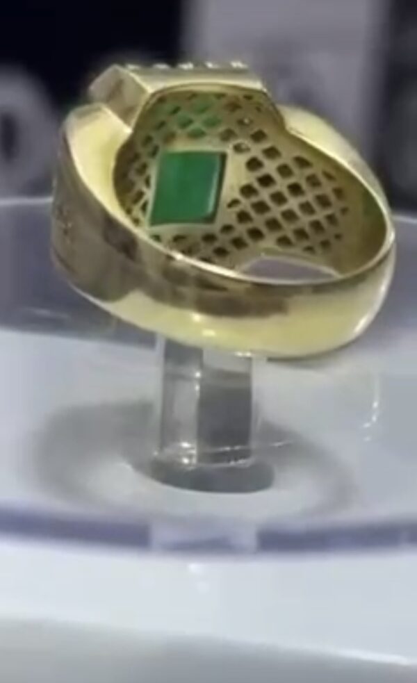 Anel masculino em ouro amarelo 18k - Image 3